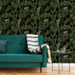 Superfresco Easy Into The Jungle Black Smooth Wallpaper -Rust-Oleum Shop superfresco easy into the jungle black smooth wallpaper5011583413595 02i BQ