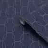 Superfresco Easy Navy Geometric Metallic Effect Textured Wallpaper 2 Superfresco Easy Navy Geometric Metallic Effect Textured Wallpaper -Rust-Oleum Shop superfresco easy navy geometric metallic effect textured wallpaper5011583514735 36c