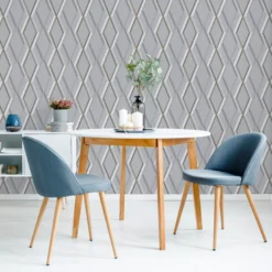 Superfresco Easy Prestige Grey Geometric Gold Effect Smooth Wallpaper -Rust-Oleum Shop superfresco easy prestige grey geometric gold effect smooth wallpaper5011583417746 01i BQ