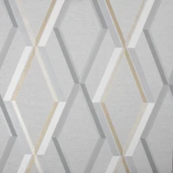 Superfresco Easy Prestige Grey Geometric Gold Effect Smooth Wallpaper