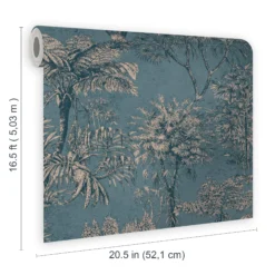 Superfresco Easy Wanderlust Blue Tropical Metallic Effect Smooth Wallpaper 16 Superfresco Easy Wanderlust Blue Tropical Metallic Effect Smooth Wallpaper -Rust-Oleum Shop superfresco easy wanderlust blue tropical metallic effect smooth wallpaper5011583532135 02t