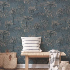 Superfresco Easy Wanderlust Blue Tropical Metallic Effect Smooth Wallpaper 15 Superfresco Easy Wanderlust Blue Tropical Metallic Effect Smooth Wallpaper -Rust-Oleum Shop superfresco easy wanderlust blue tropical metallic effect smooth wallpaper5011583532135 21i