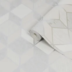 Superfresco Vittorio Grey Geometric Metallic Effect Smooth Wallpaper -Rust-Oleum Shop superfresco vittorio grey geometric metallic effect smooth wallpaper5011583410860 36c BQ