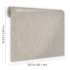 Tregenna Cream Damask Textured Wallpaper -Rust-Oleum Shop tregenna cream damask textured wallpaper5059340410333 02t