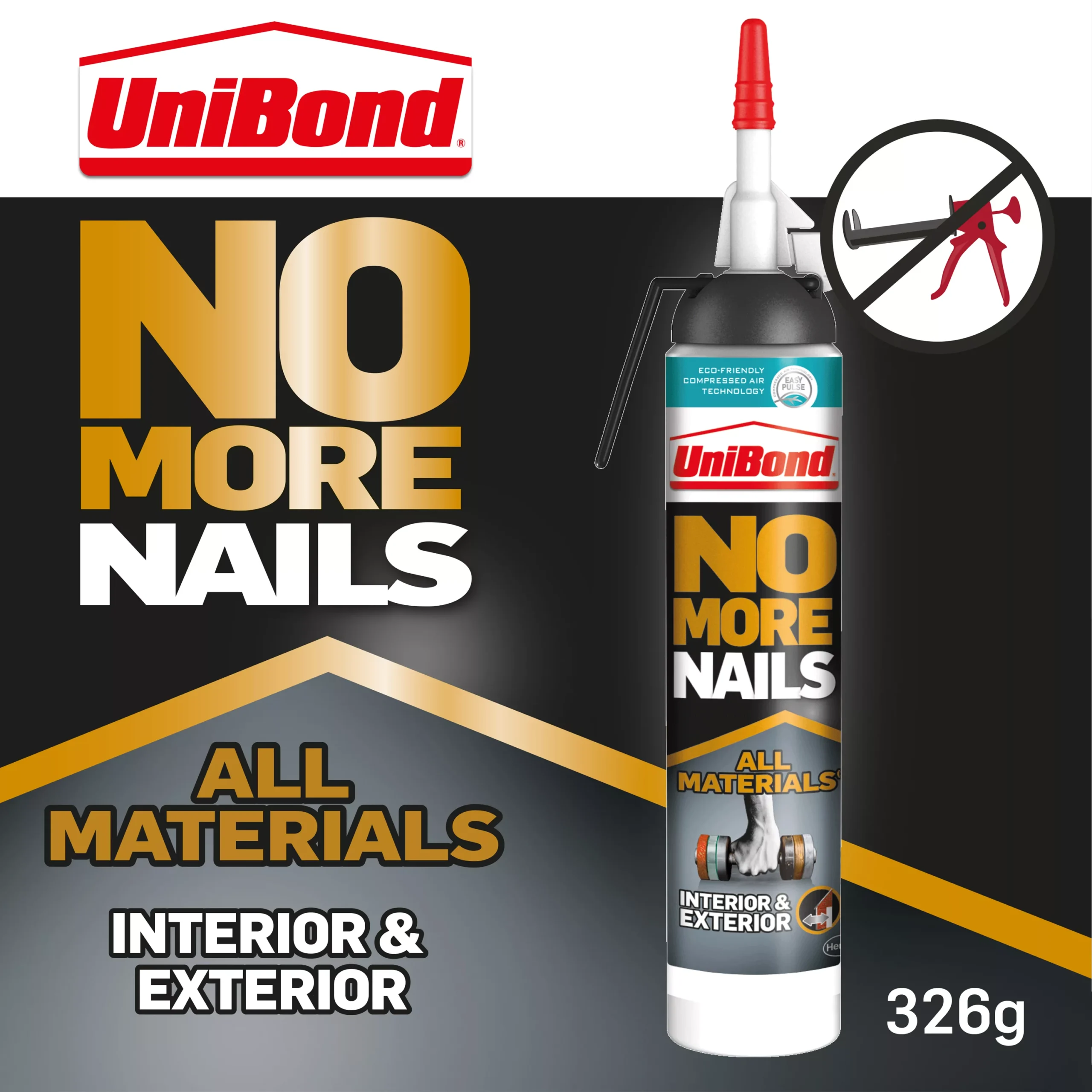UniBond No More Nails White Construction Grab Adhesive 220ml 4 UniBond No More Nails White Construction Grab Adhesive 220ml - Image 2