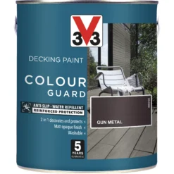 V33 Colour Guard Matt Gun Metal Decking Paint, 2.5L -Rust-Oleum Shop v33 colour guard matt gun metal decking paint 2 5l3153895163033 08c bq