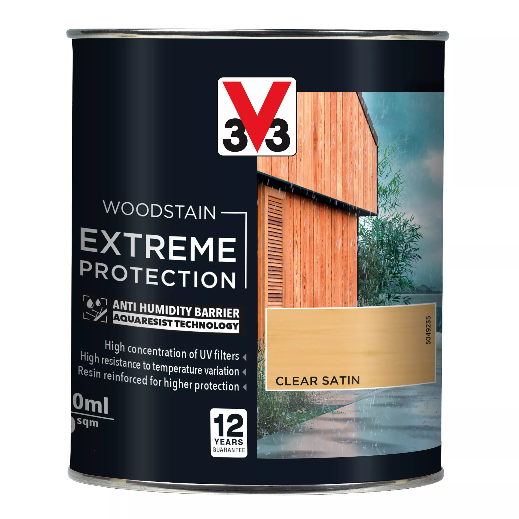 V33 Extreme Protection Clear Satin Wood Stain, 750ml 4 V33 Extreme Protection Clear Satin Wood Stain, 750ml - Image 2