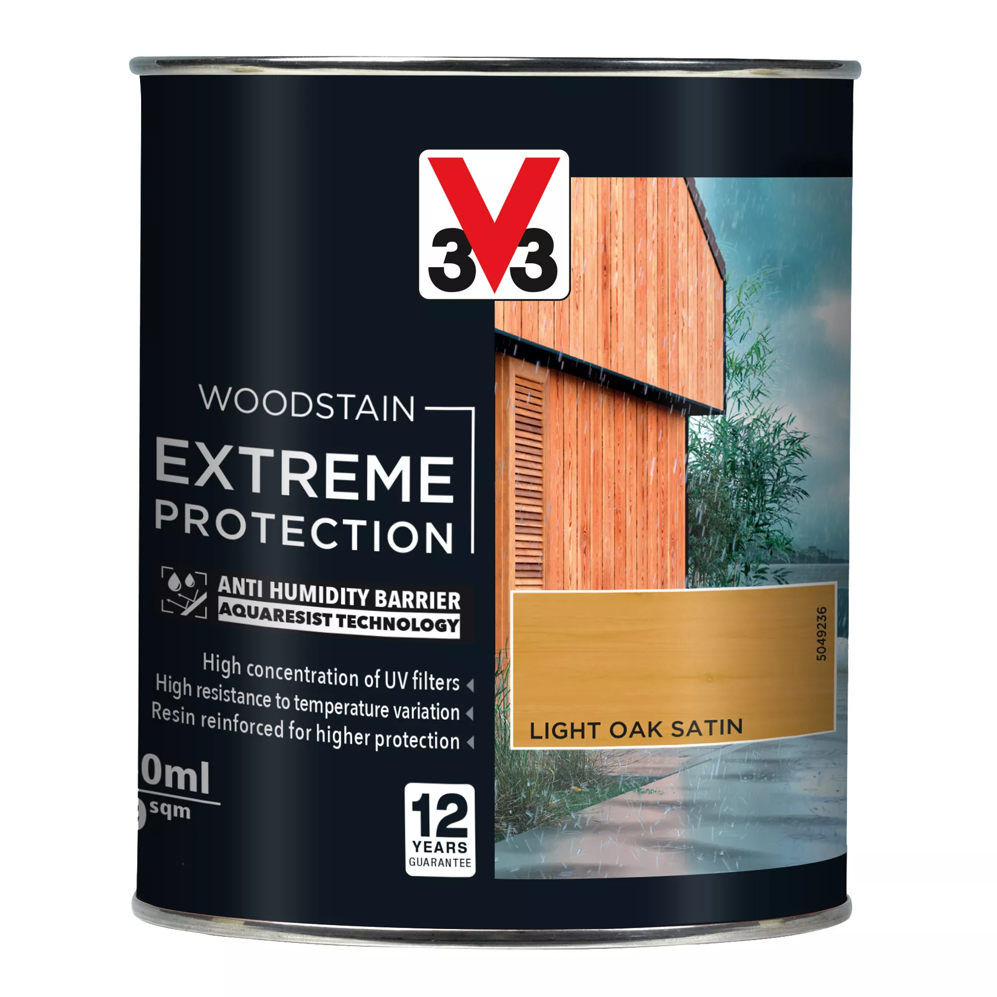 V33 Extreme Protection Light Oak Satin Wood Stain, 750ml 4 V33 Extreme Protection Light Oak Satin Wood Stain, 750ml - Image 2
