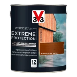 V33 Extreme Protection Mahogany Satin Wood Stain, 2.5L -Rust-Oleum Shop v33 extreme protection mahogany satin wood stain 2 5l3153895180719 08c bq