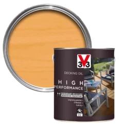 V33 High Performance Clear UV Resistant Decking Wood Oil, 5L -Rust-Oleum Shop v33 high performance clear uv resistant decking wood oil 5l3153895163057 08c bq