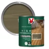 V33 High Performance Dark Silver Satin Quick Dry Decking Stain, 2.5L