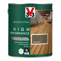 V33 High Performance Dark Silver Satin Quick Dry Decking Stain, 2.5L -Rust-Oleum Shop v33 high performance dark silver satin quick dry decking stain 2 5l3153895180795 08c bq