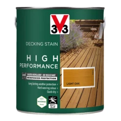 V33 High Performance Light Oak Satin Quick Dry Decking Stain, 2.5L -Rust-Oleum Shop v33 high performance light oak satin quick dry decking stain 2 5l3153895180757 08c bq