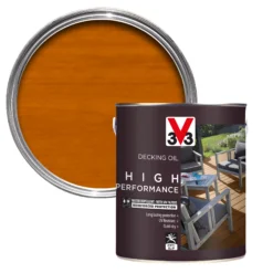 V33 High Performance Light Oak UV Resistant Decking Wood Oil, 5L -Rust-Oleum Shop v33 high performance light oak uv resistant decking wood oil 5l3153895164429 08c bq
