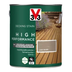 V33 High Performance Light Silver Satin Quick Dry Decking Stain, 2.5L -Rust-Oleum Shop v33 high performance light silver satin quick dry decking stain 2 5l3153895180788 08c bq