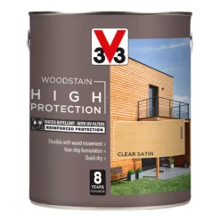 V33 High Protection Clear Mid Sheen Wood Stain, 2.5L -Rust-Oleum Shop v33 high protection clear mid sheen wood stain 2 5l3153895144483 08c bq