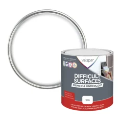 Valspar Difficult Surfaces White Primer & Undercoat, 2.5L
