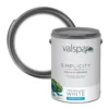 Valspar Simplicity Walls & Ceilings Pure Brilliant White Matt Emulsion Paint, 5L -Rust-Oleum Shop valspar simplicity walls ceilings pure brilliant white matt emulsion paint 5l5055018187675 02c bq