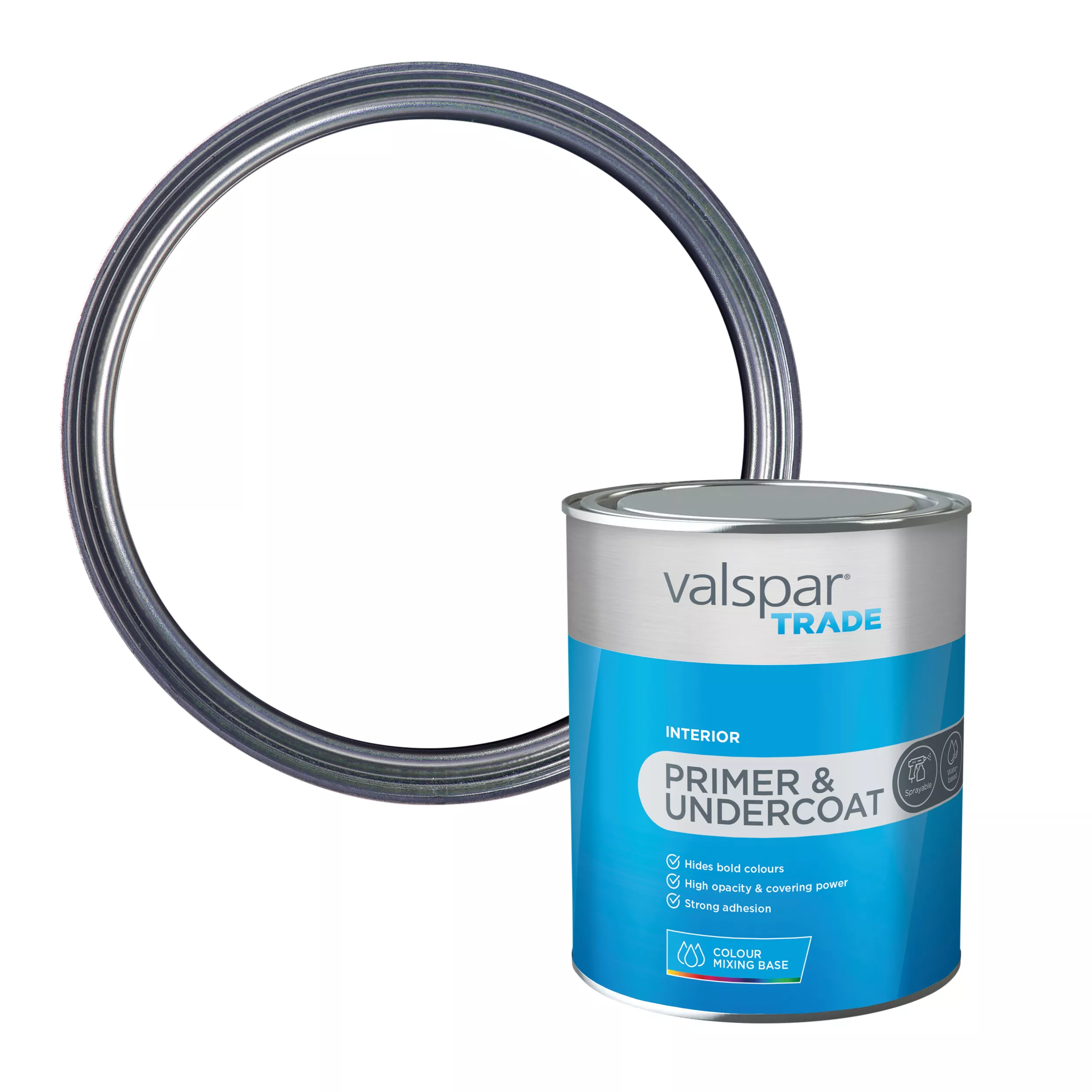 Valspar Trade Wood Primer & Undercoat, 1L 4 Valspar Trade Wood Primer & Undercoat, 1L - Image 2