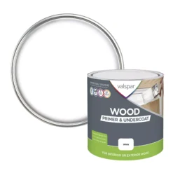 Valspar Wood White Wood Primer & Undercoat, 2.5L