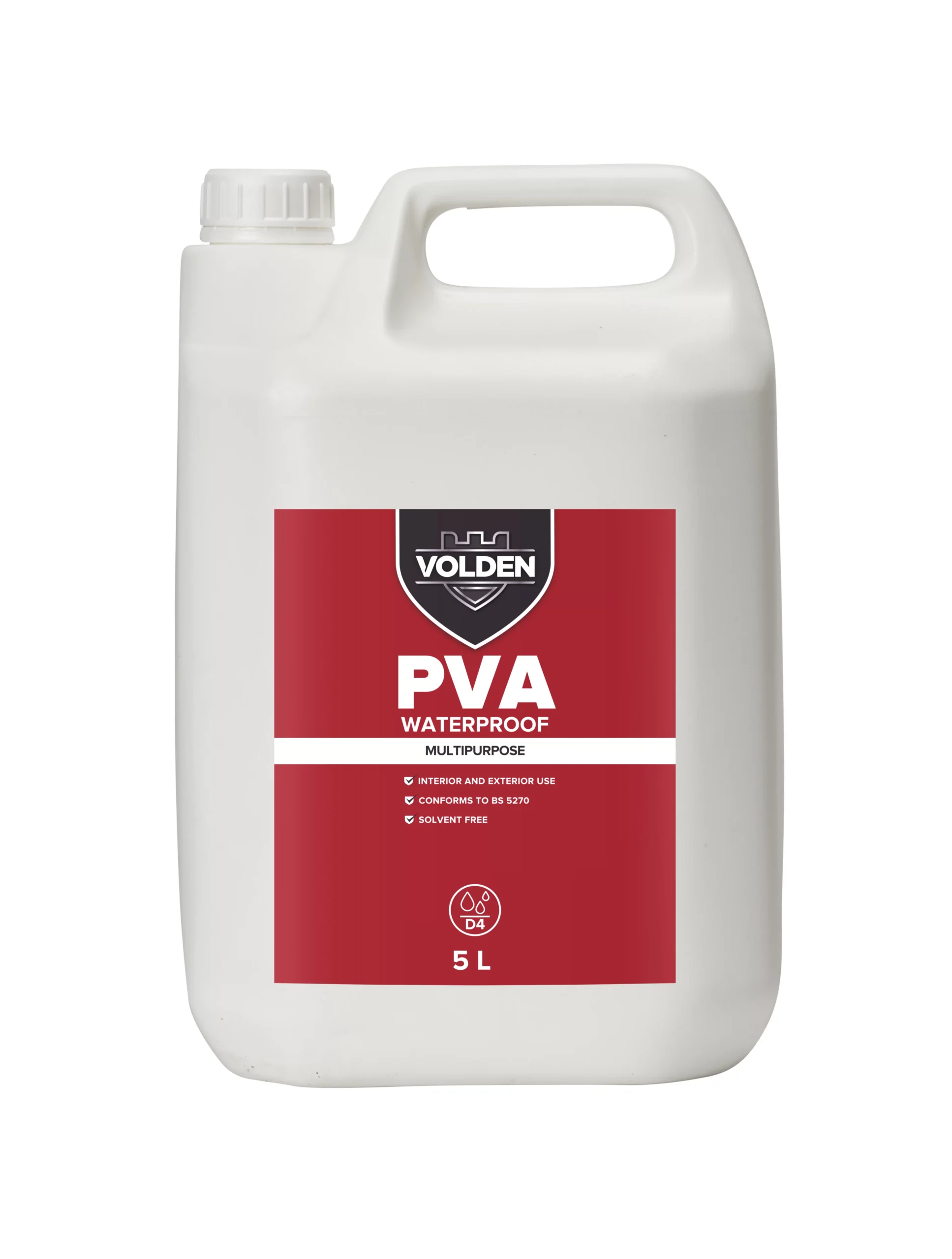 Volden White PVA Adhesive 5L 3 Volden White PVA Adhesive 5L