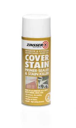 Zinsser Cover Stain White Wall & Ceiling Matt Primer, 400ml